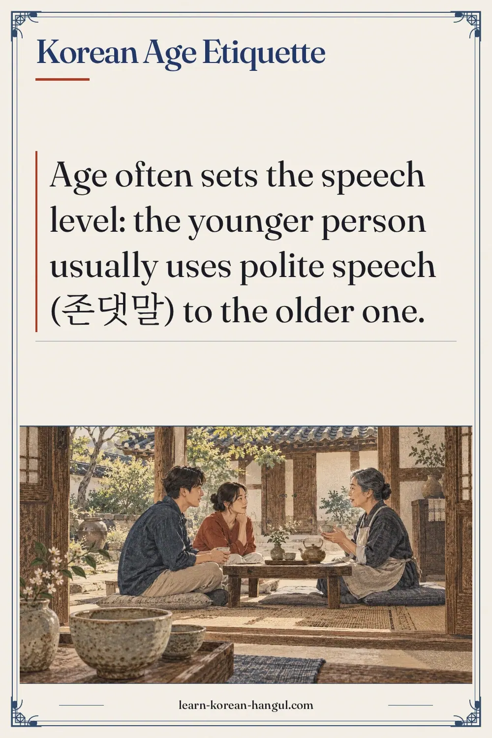 Korean Age Etiquette