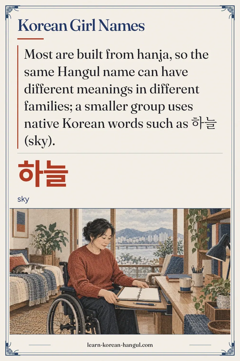 하늘 · sky · Korean Girl Names