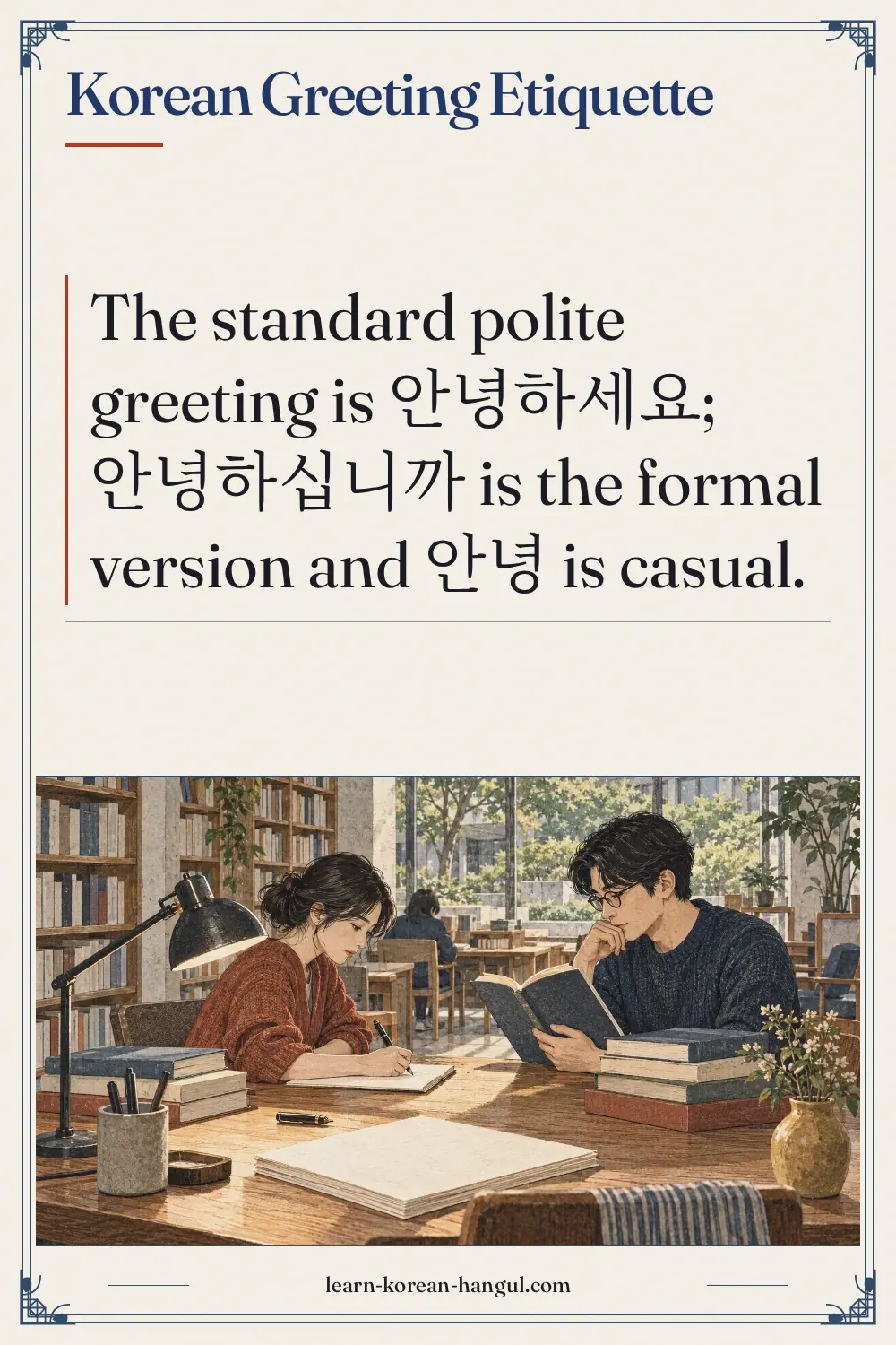 Korean Greeting Etiquette