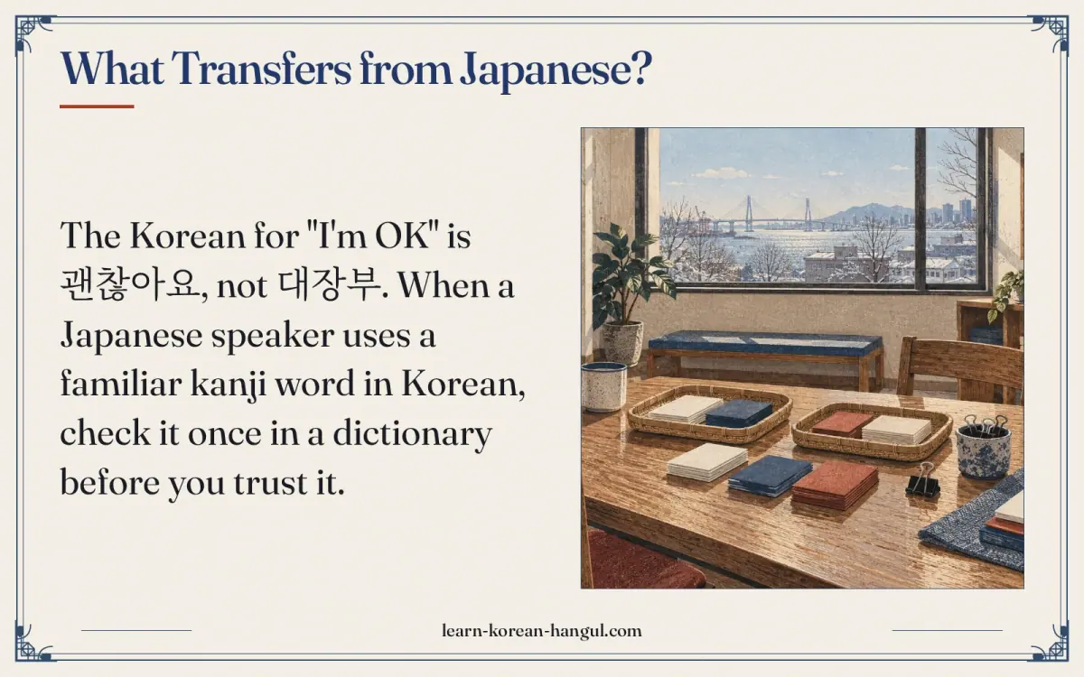 What transfers from Japanese?
