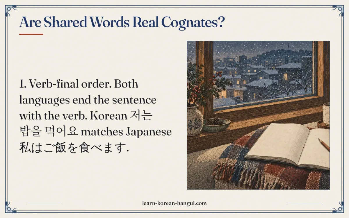 Are shared words real cognates?