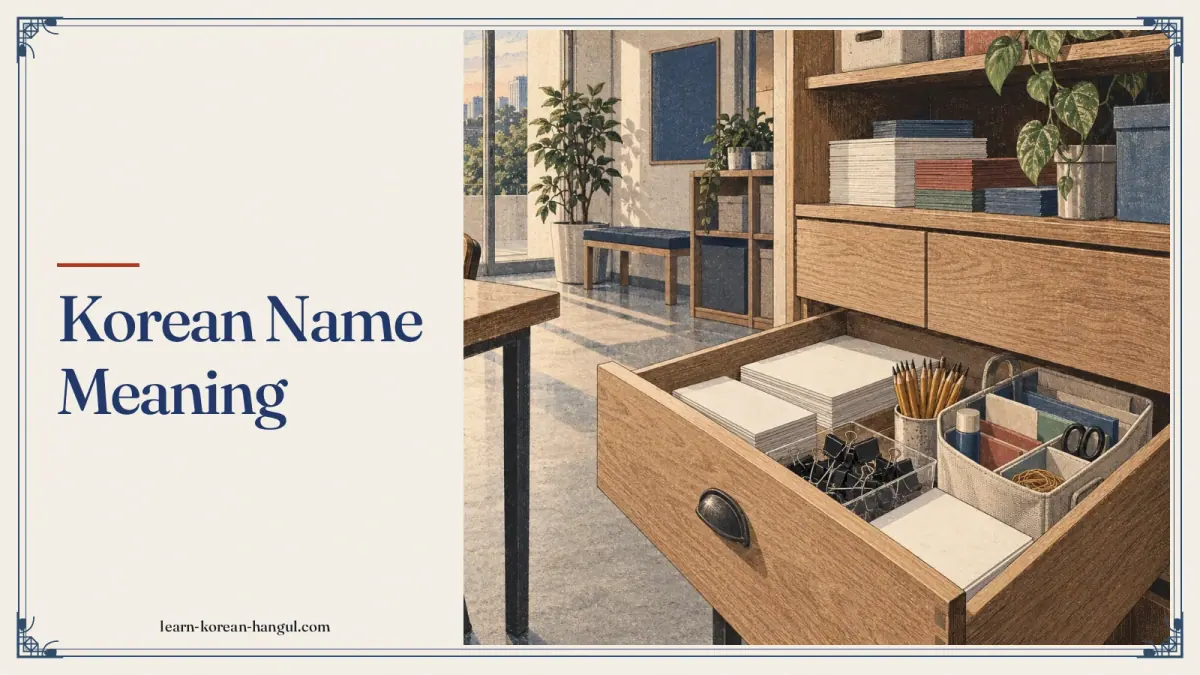 Korean Name Meaning