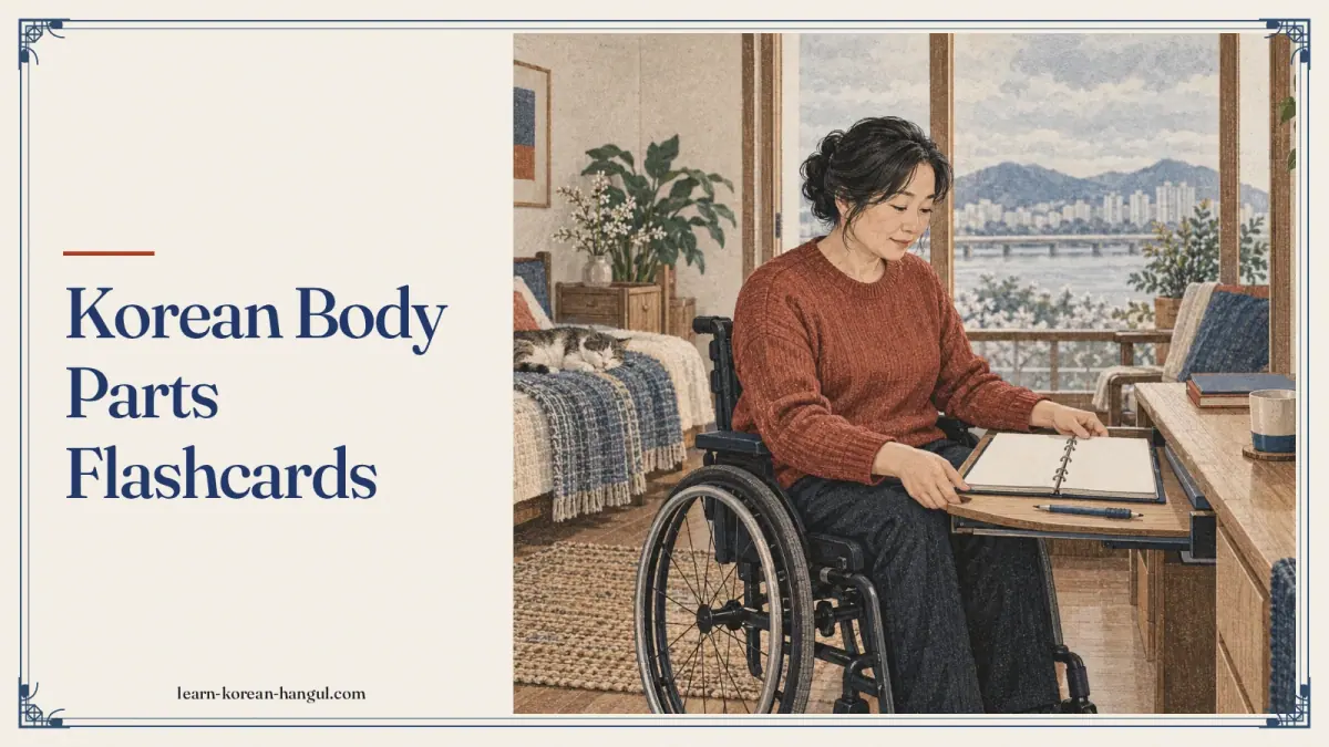 Korean Body Parts Flashcards