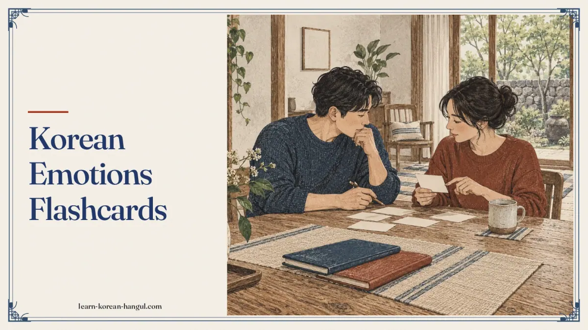 Korean Emotions Flashcards