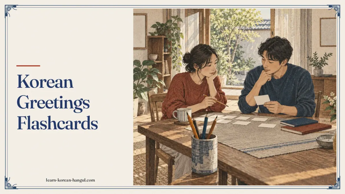 Korean Greetings Flashcards