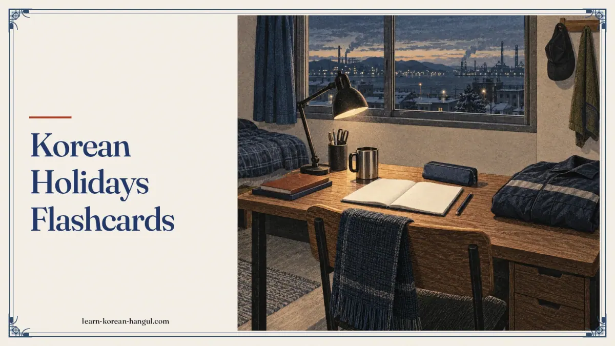 Korean Holidays Flashcards