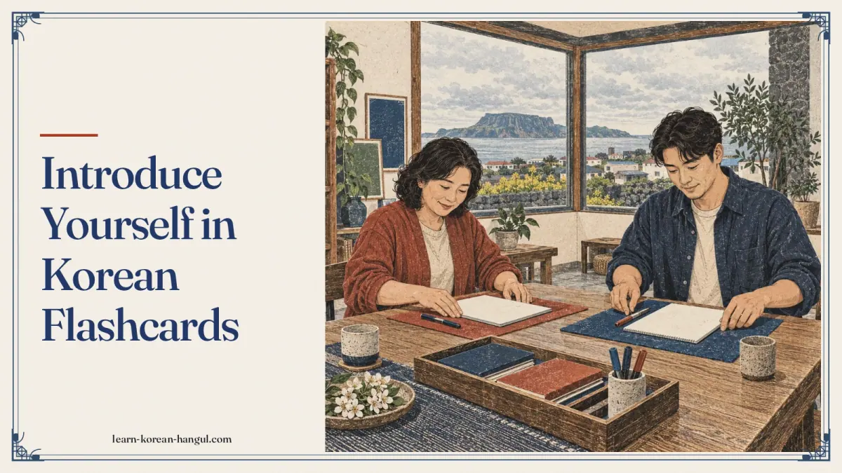 Introduce Yourself in Korean Flashcards