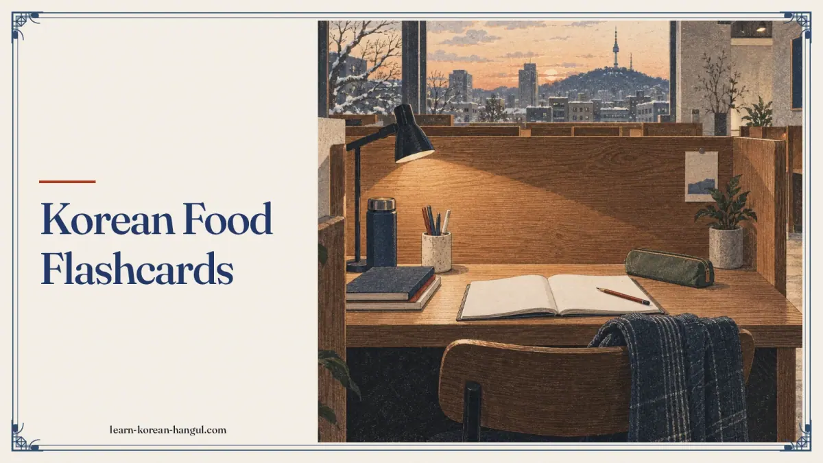 Korean Food Flashcards