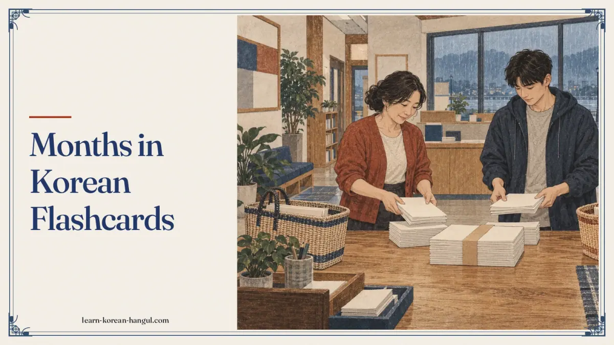 Months in Korean Flashcards