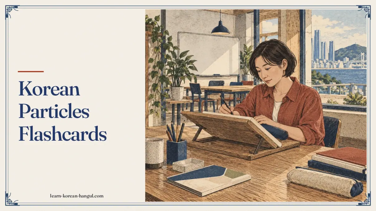 Korean Particles Flashcards