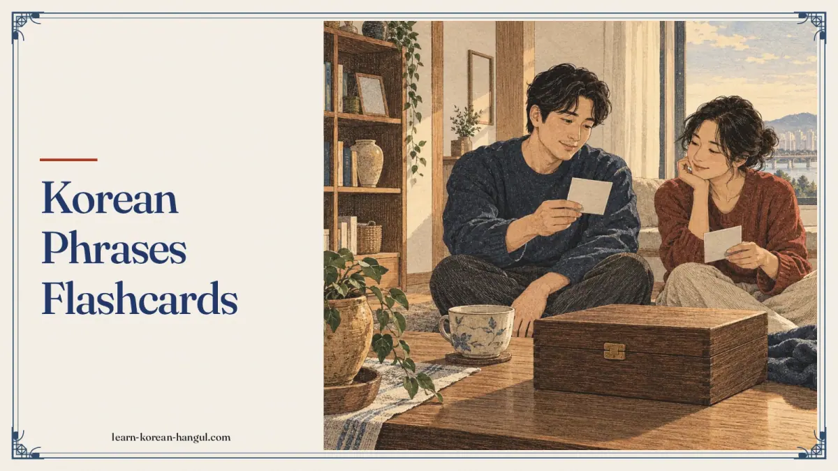 Korean Phrases Flashcards