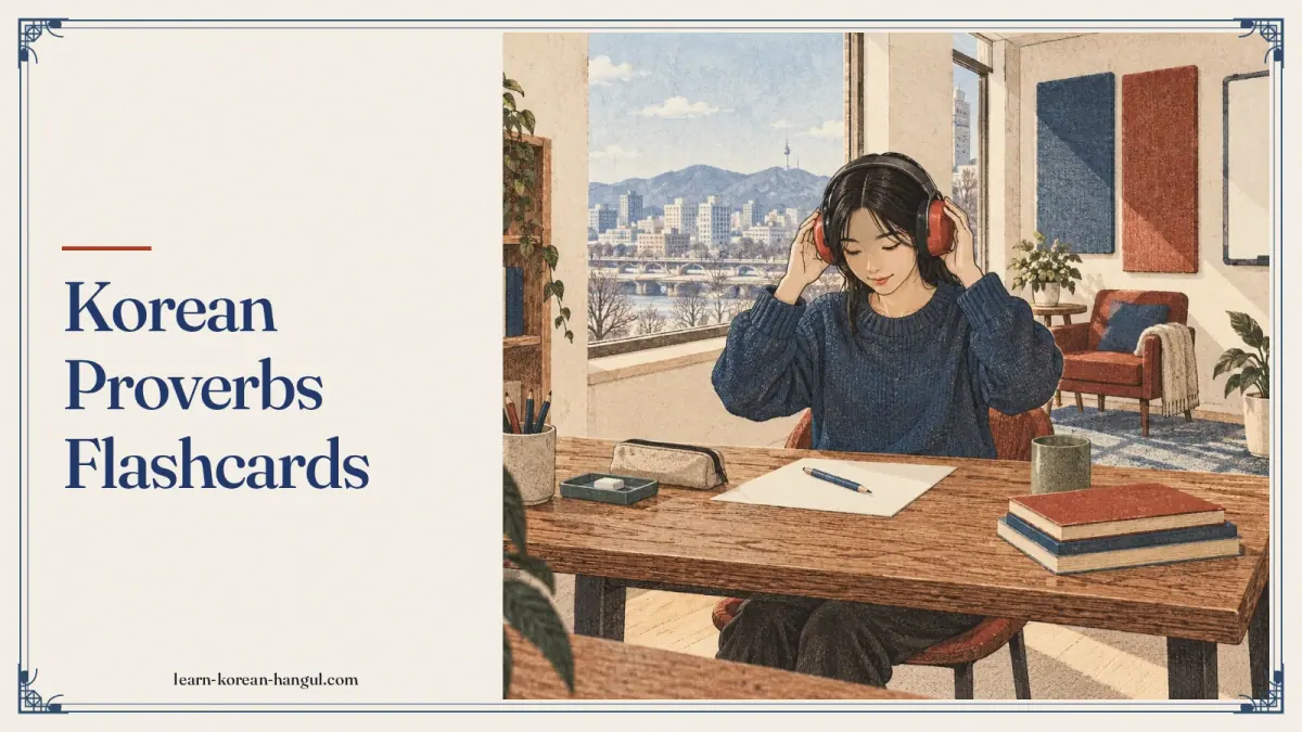 Korean Proverbs Flashcards