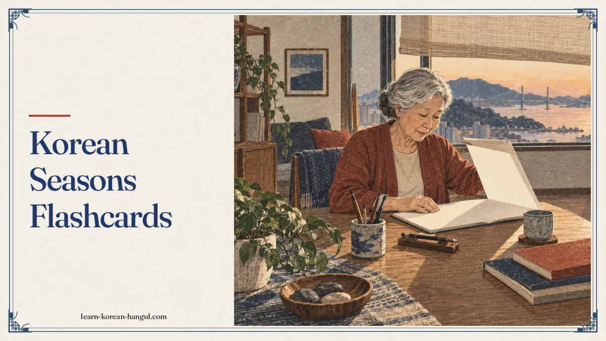 Korean Seasons Flashcards