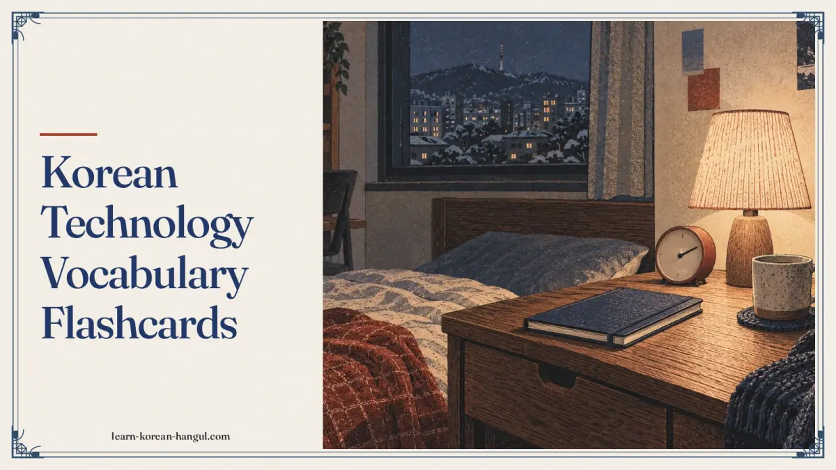 Korean Technology Vocabulary Flashcards