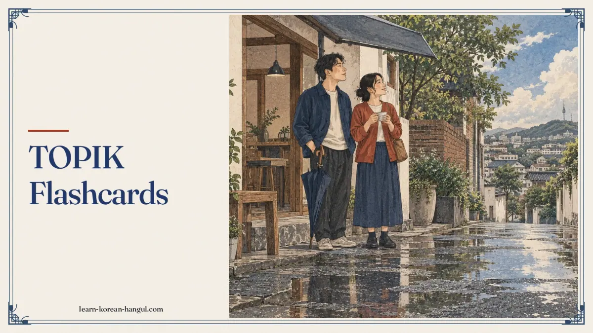 TOPIK Flashcards