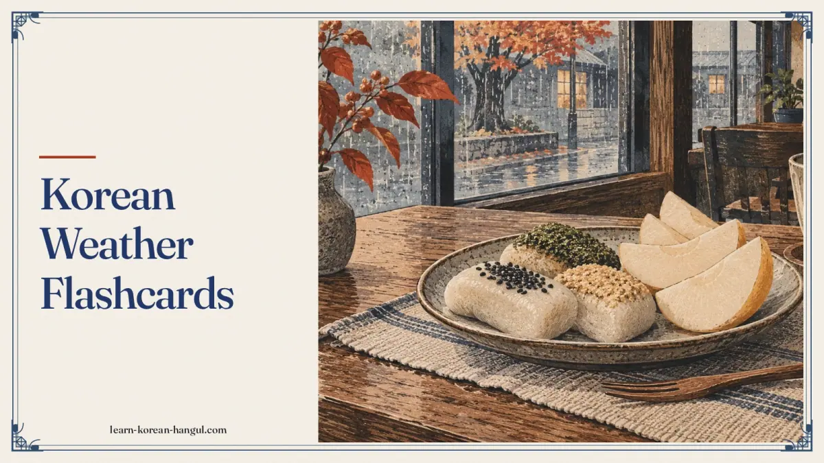 Korean Weather Flashcards