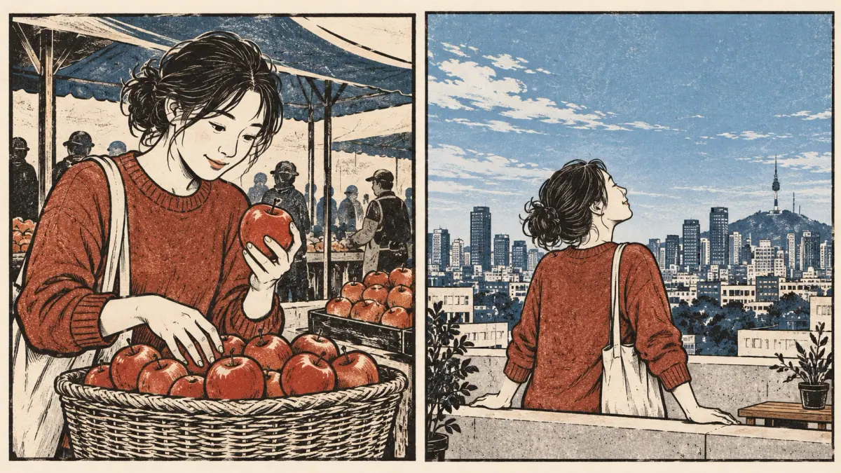 Choosing favourite apples and enjoying good weather distinguish liking from a descriptive quality.