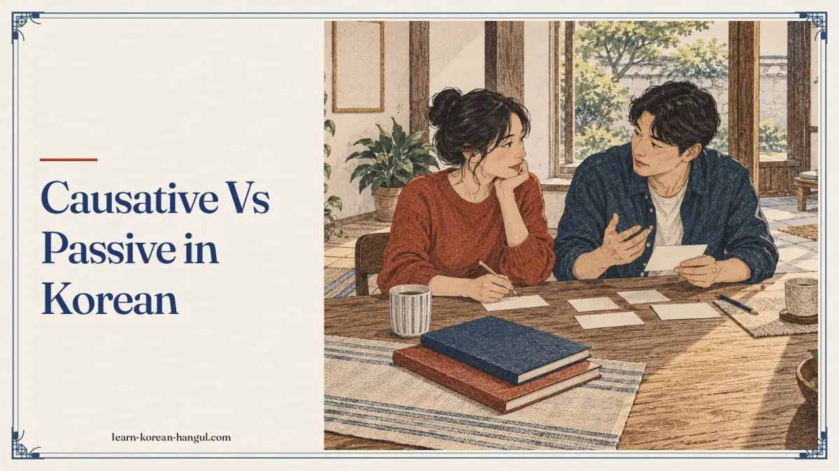 Causative vs passive in korean