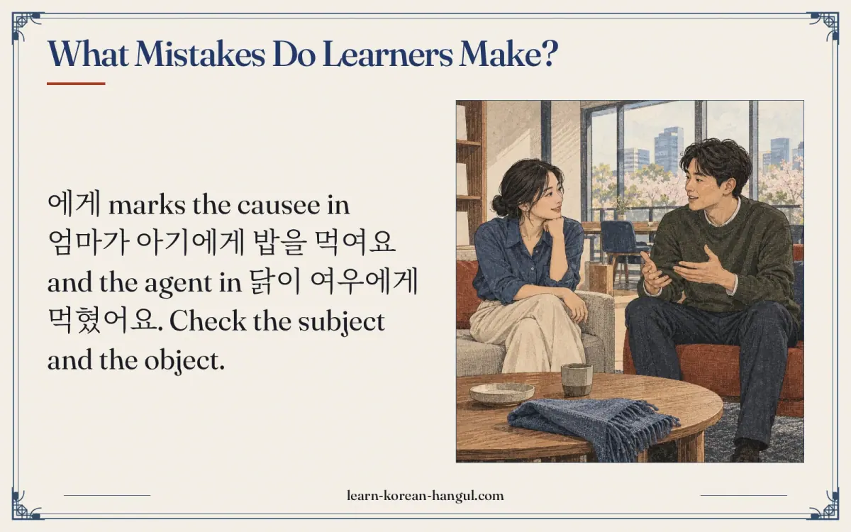 What mistakes do learners make?