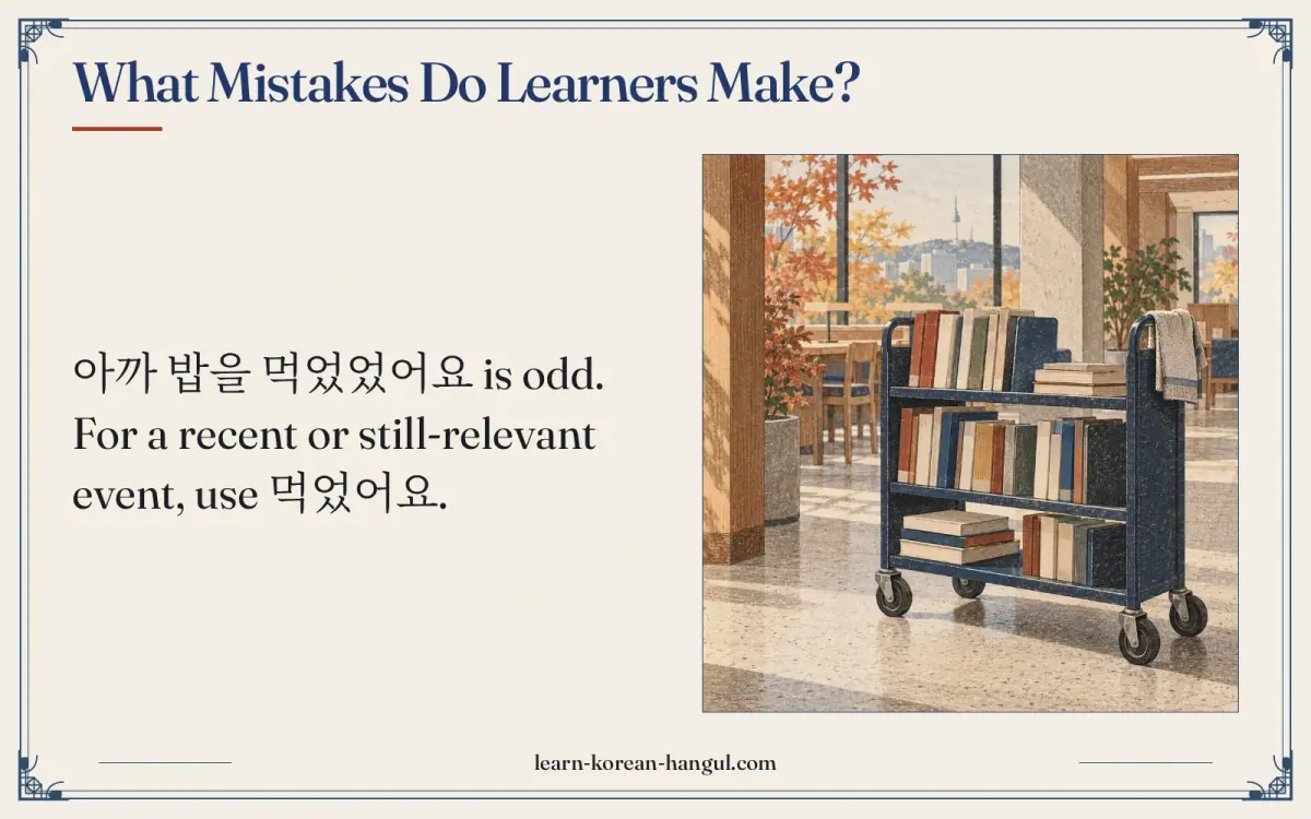 What mistakes do learners make?
