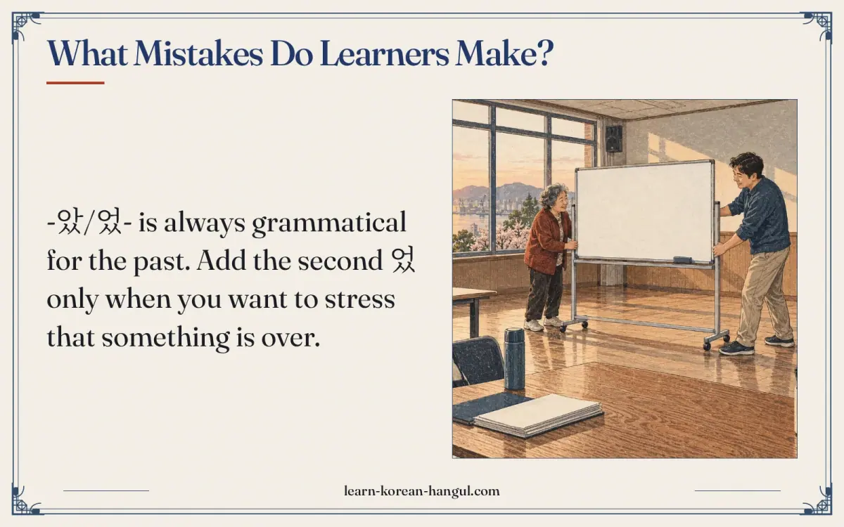 What mistakes do learners make?