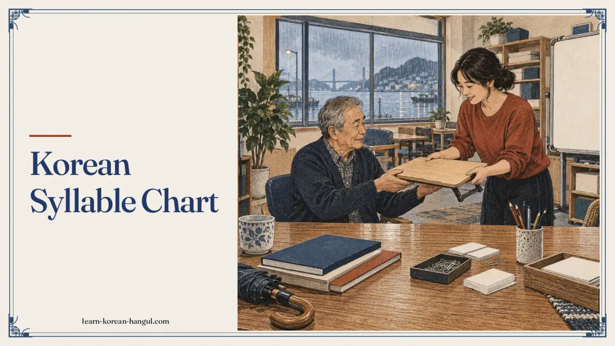Korean Syllable Chart