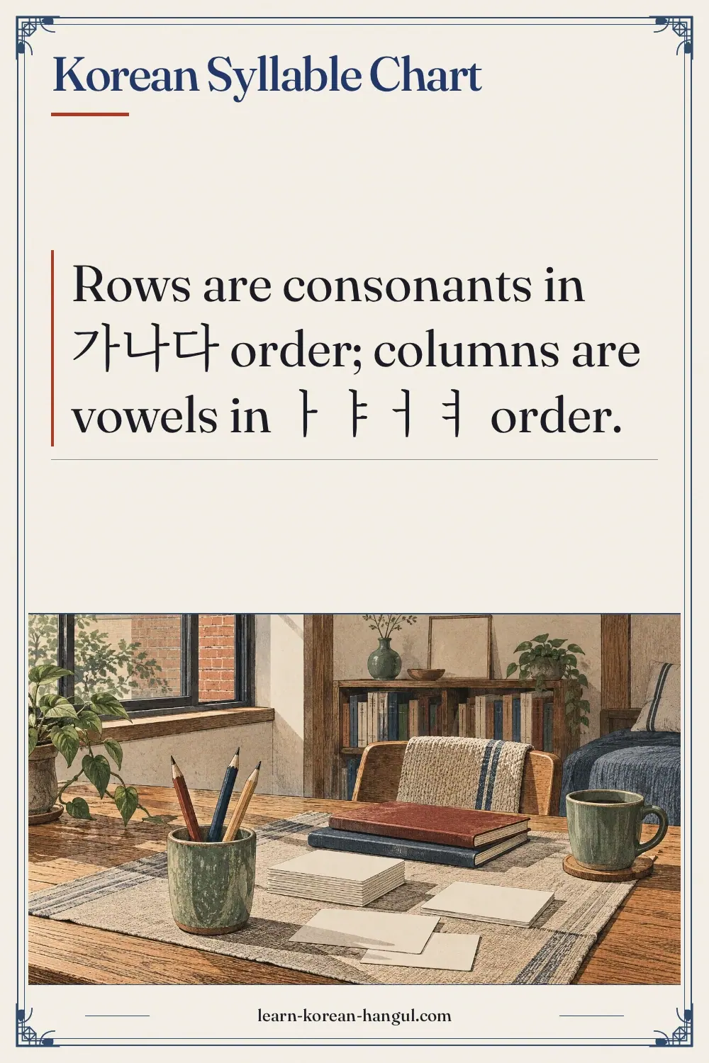 Korean Syllable Chart