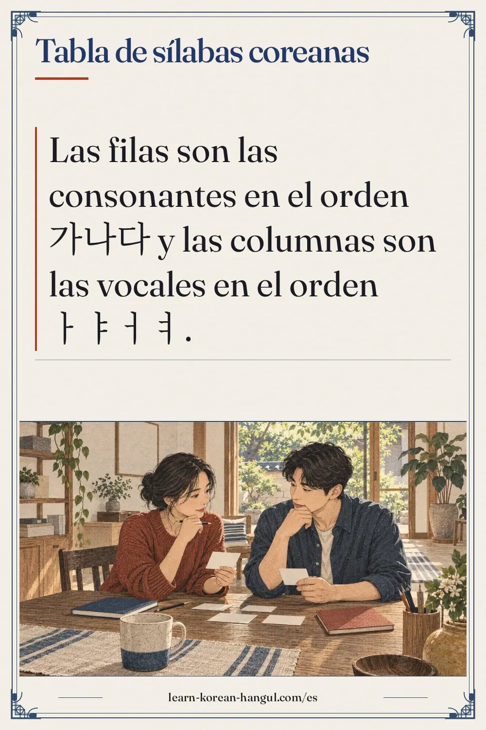 Tabla de sílabas coreanas