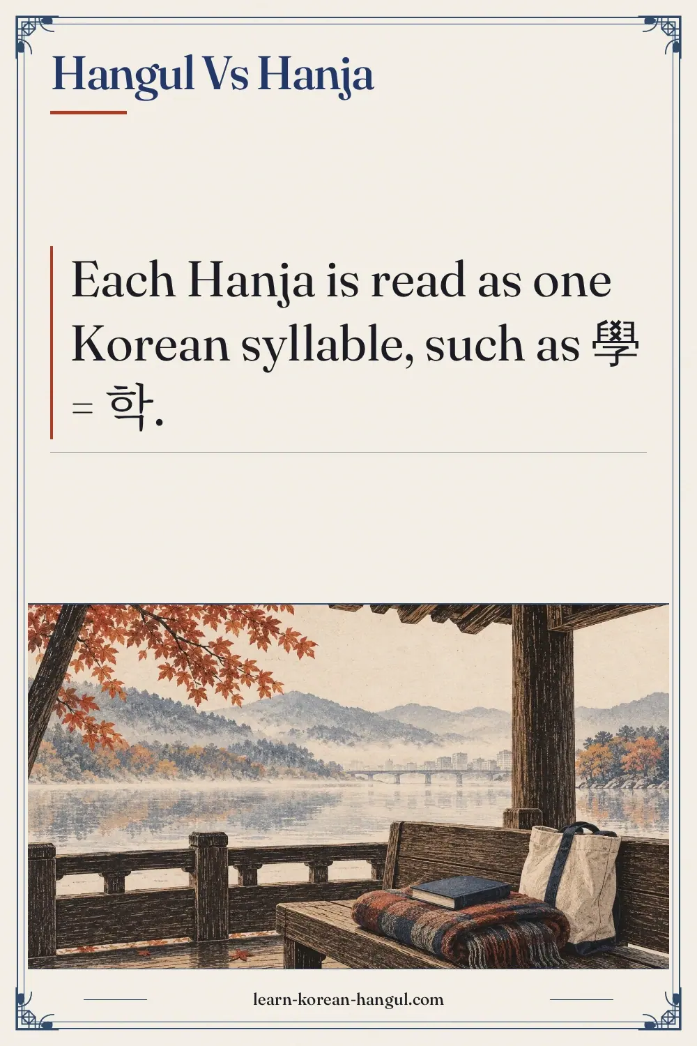 Hangul vs Hanja