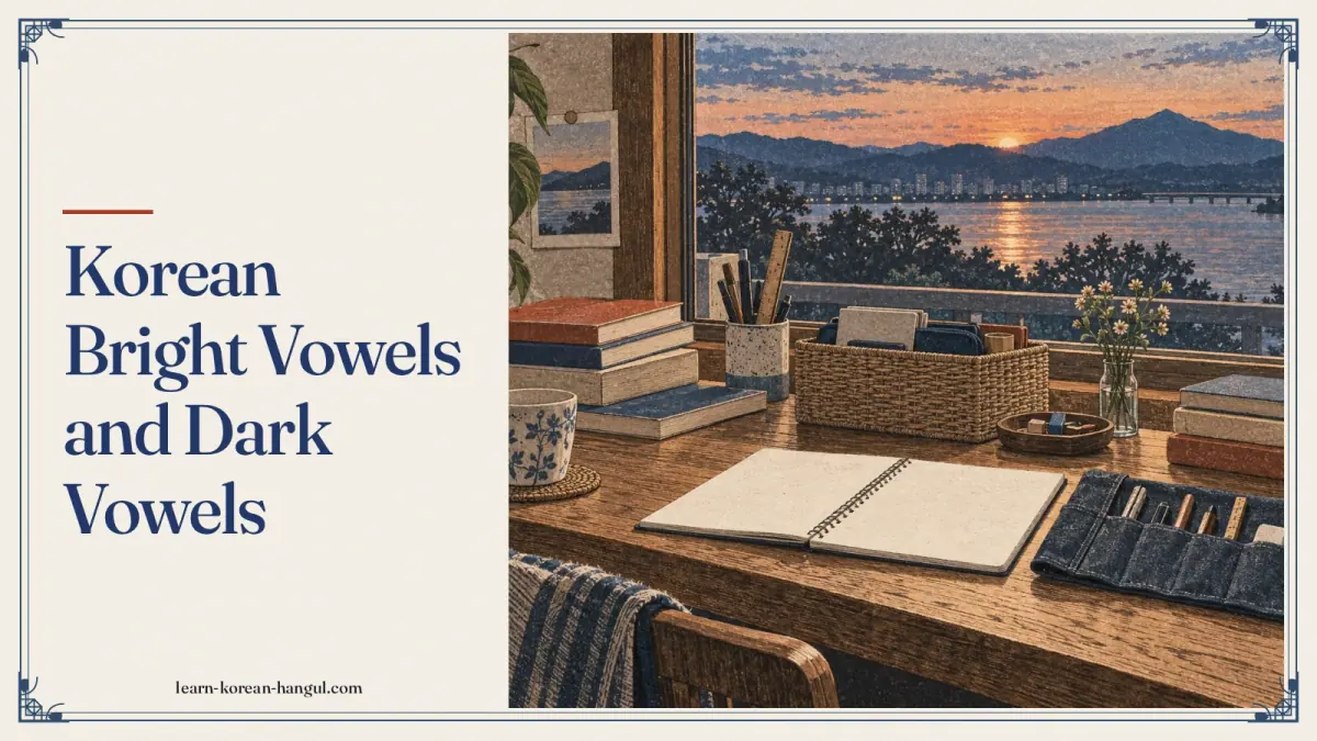Korean Bright Vowels and Dark Vowels