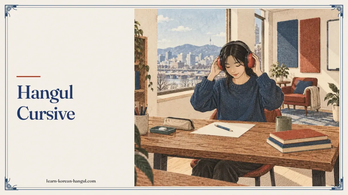 Hangul Cursive