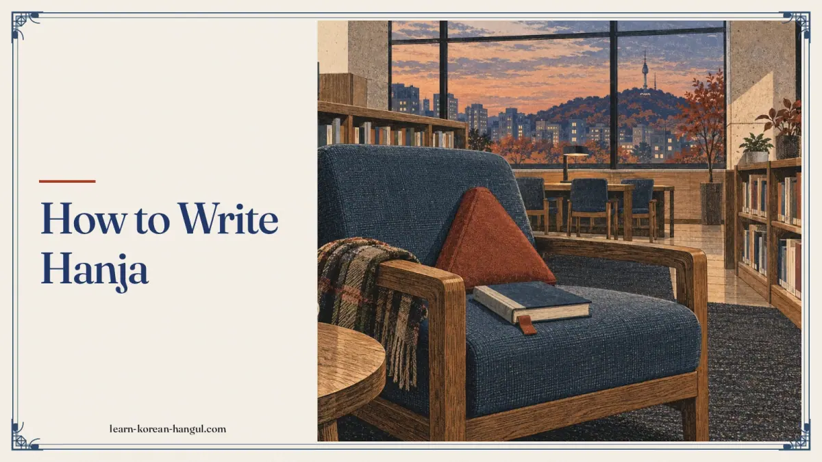 How to Write Hanja