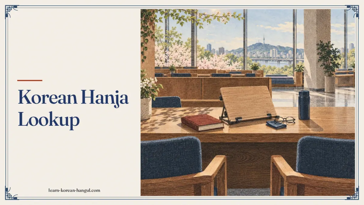Korean Hanja Lookup