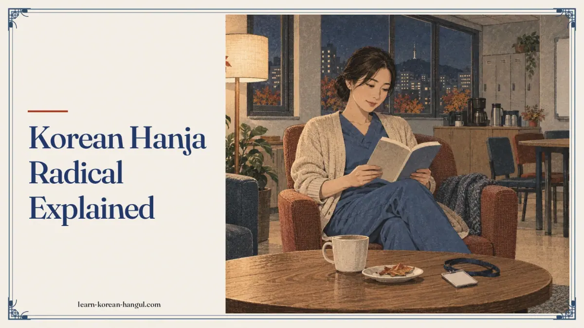 Korean Hanja Radical Explained