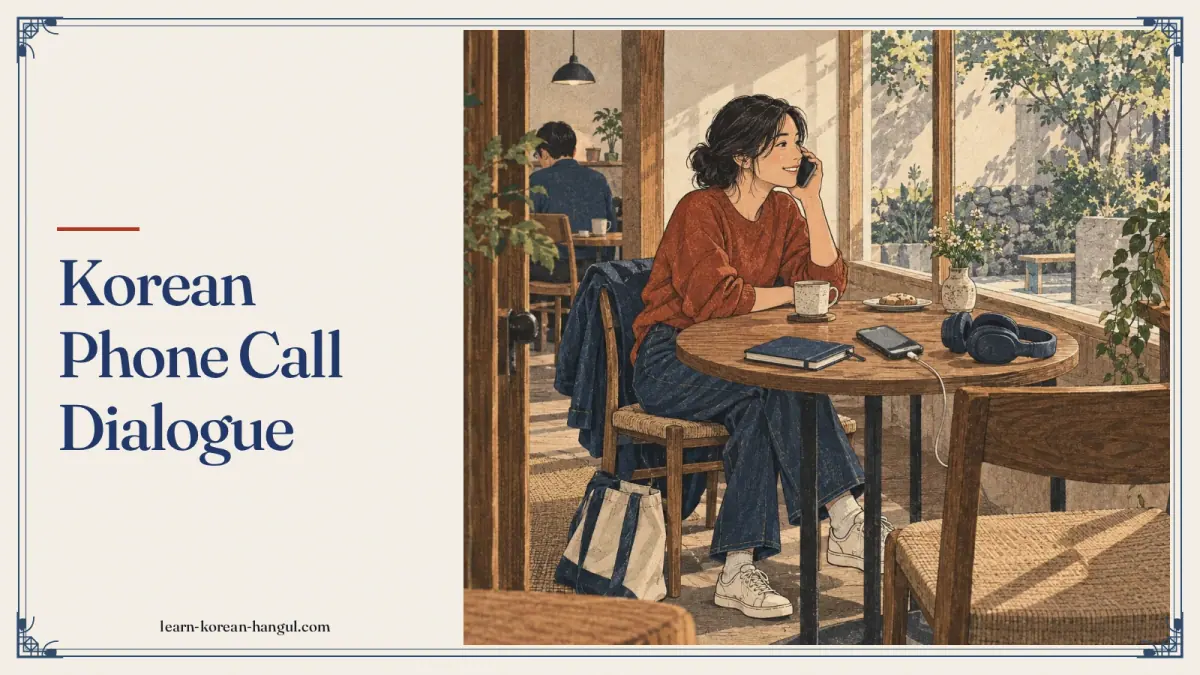Korean Phone Call Dialogue
