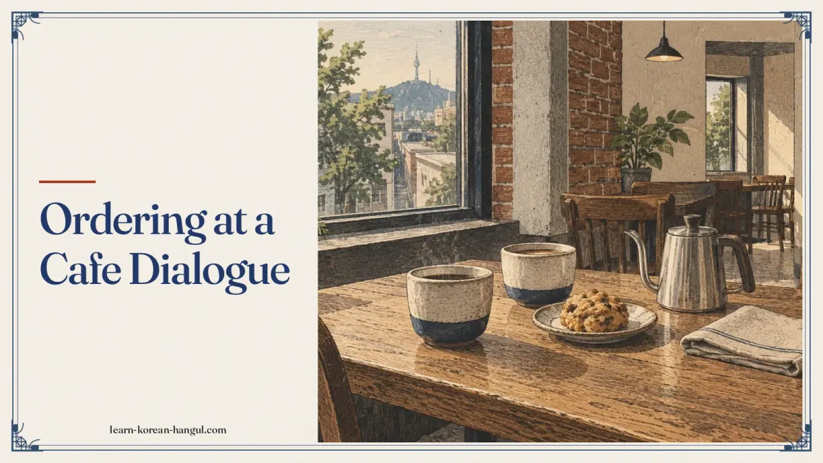 Ordering at a Cafe Dialogue