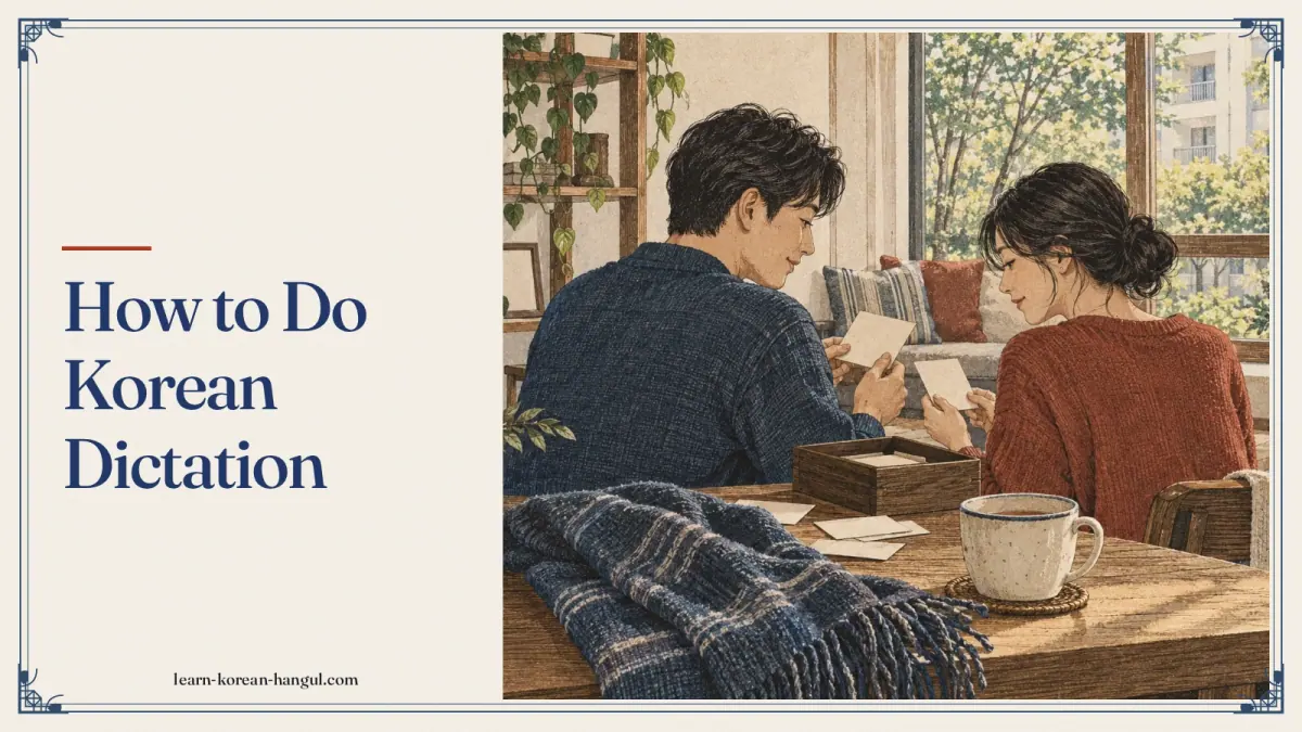 How to Do Korean Dictation