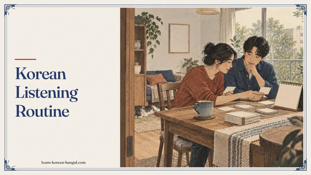 Korean Listening Routine