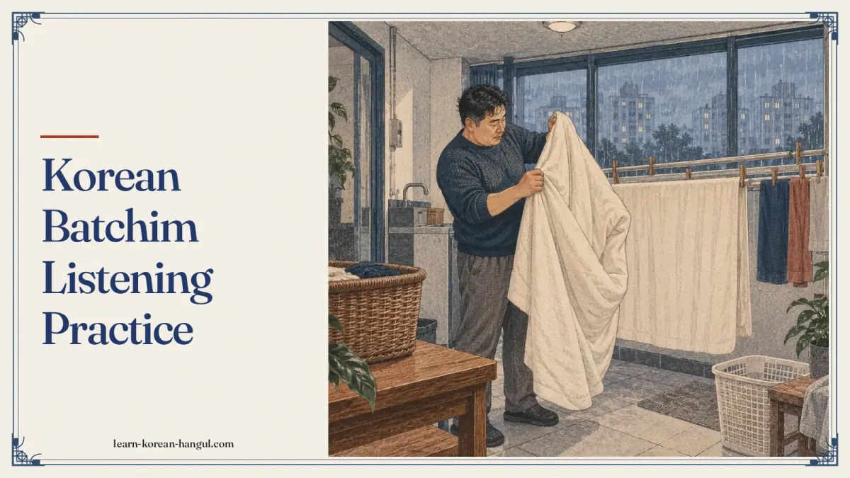 Korean Batchim Listening Practice
