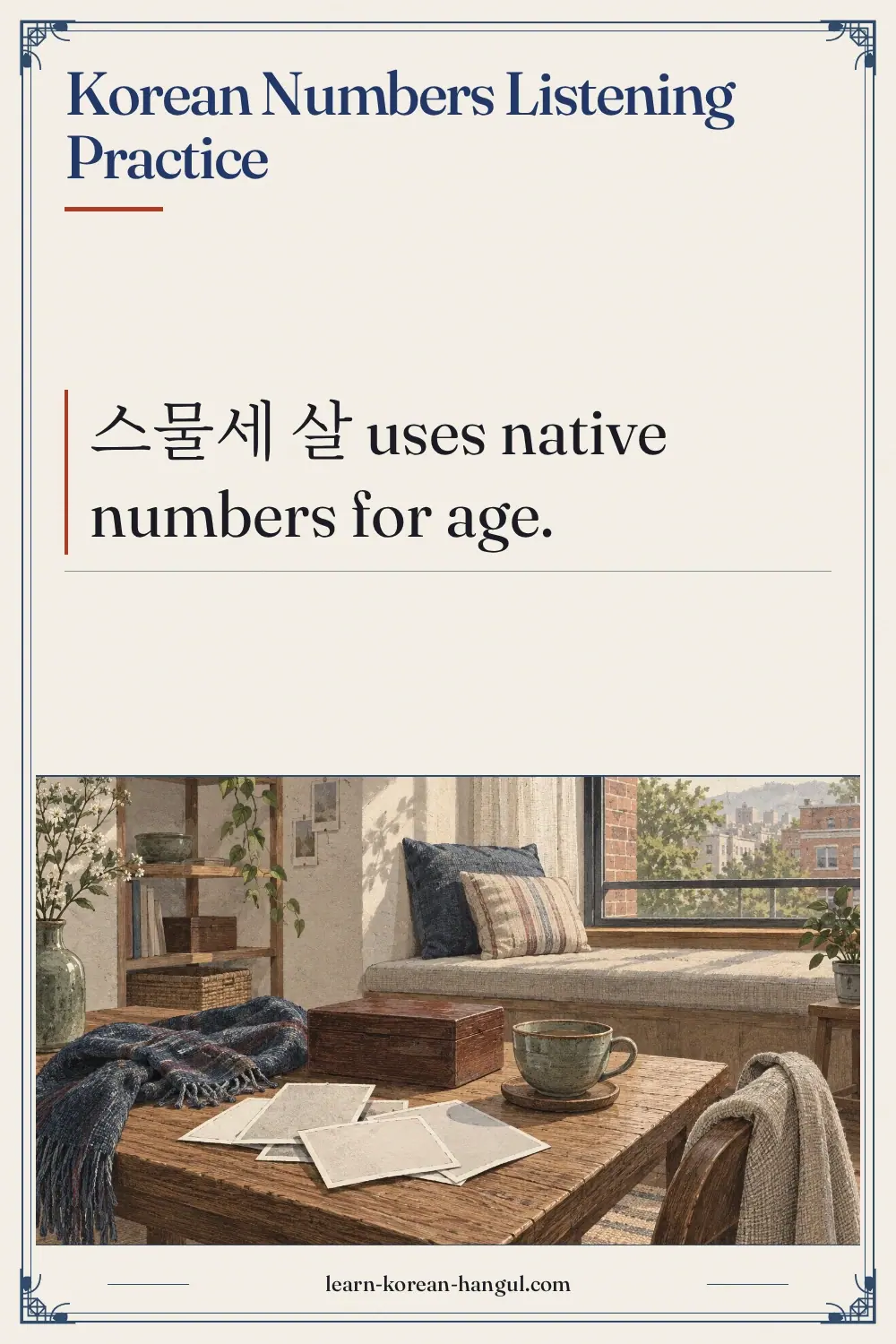 Korean Numbers Listening Practice