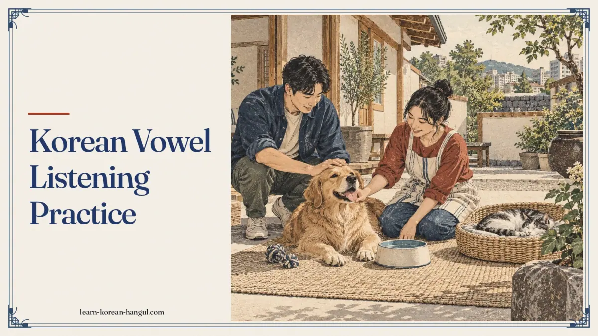 Korean Vowel Listening Practice