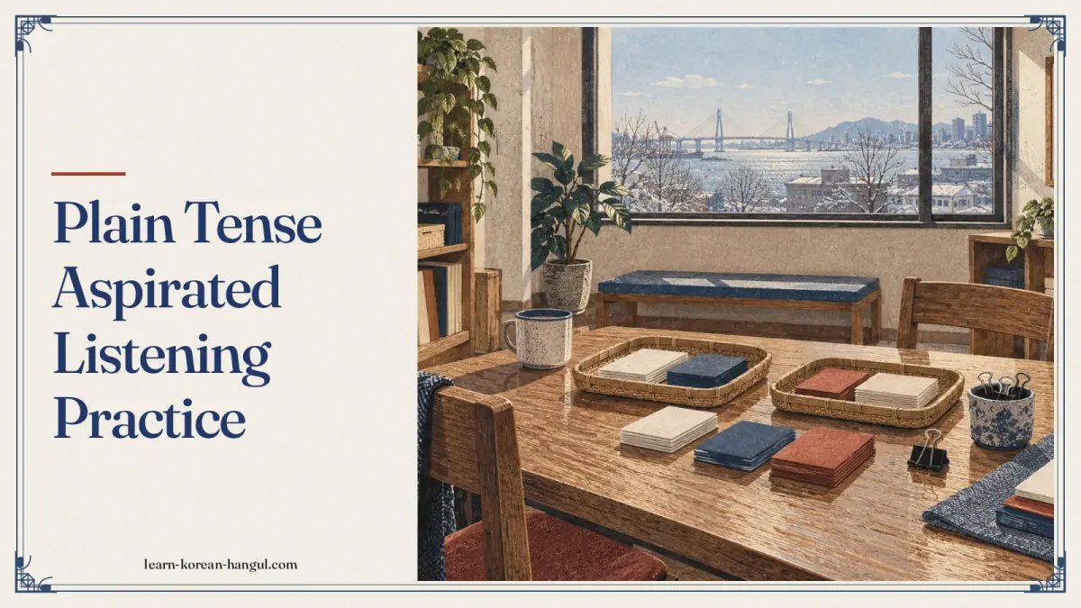 Plain Tense Aspirated Listening Practice