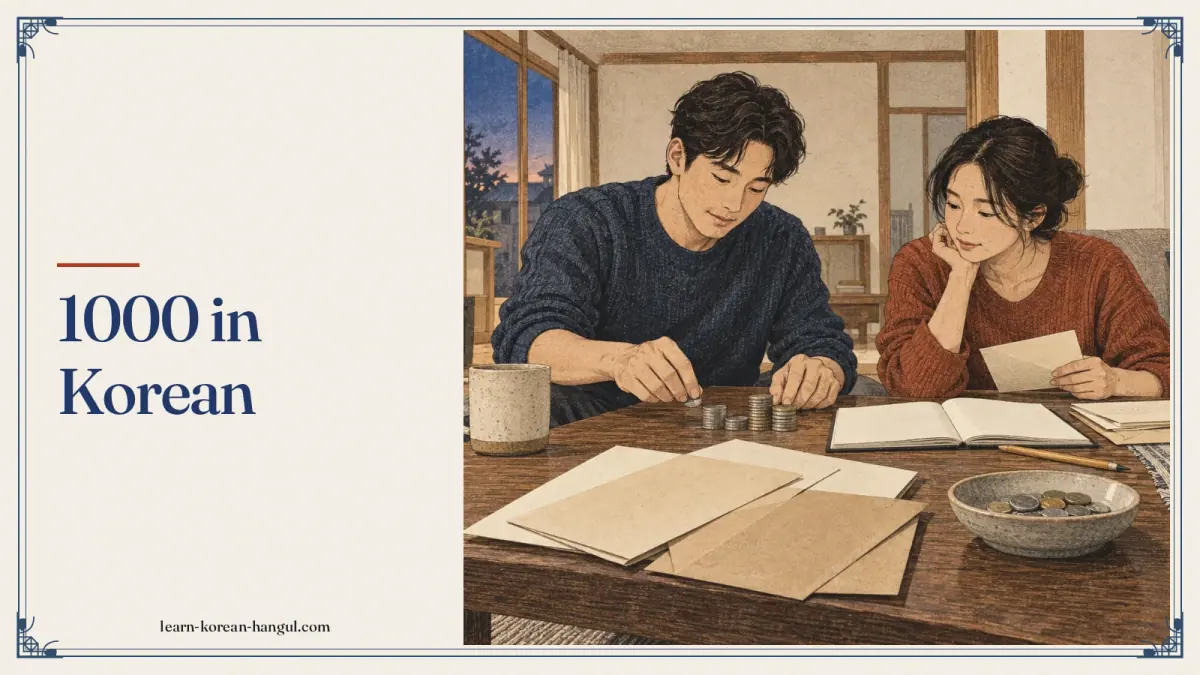 1000 in Korean