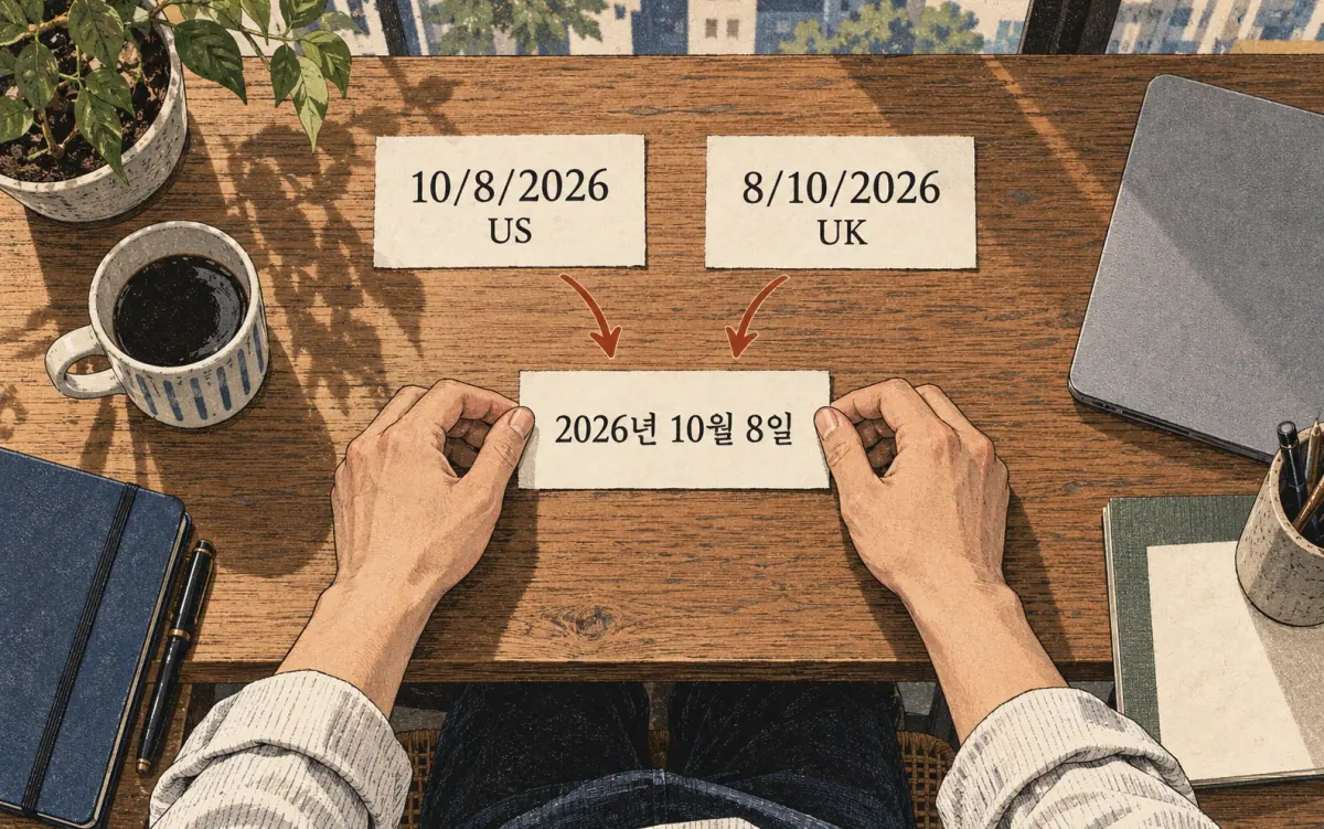 Teaching print showing 2026년 10월 8일.