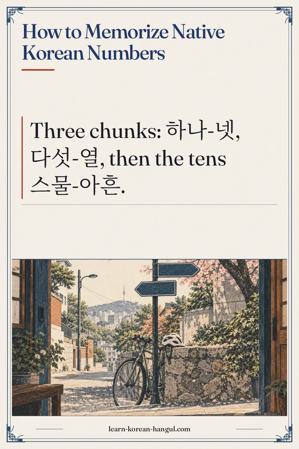 How to Memorize Native Korean Numbers