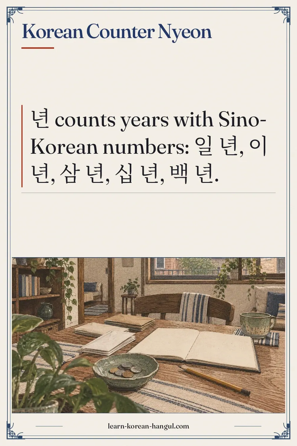 Korean Counter Nyeon