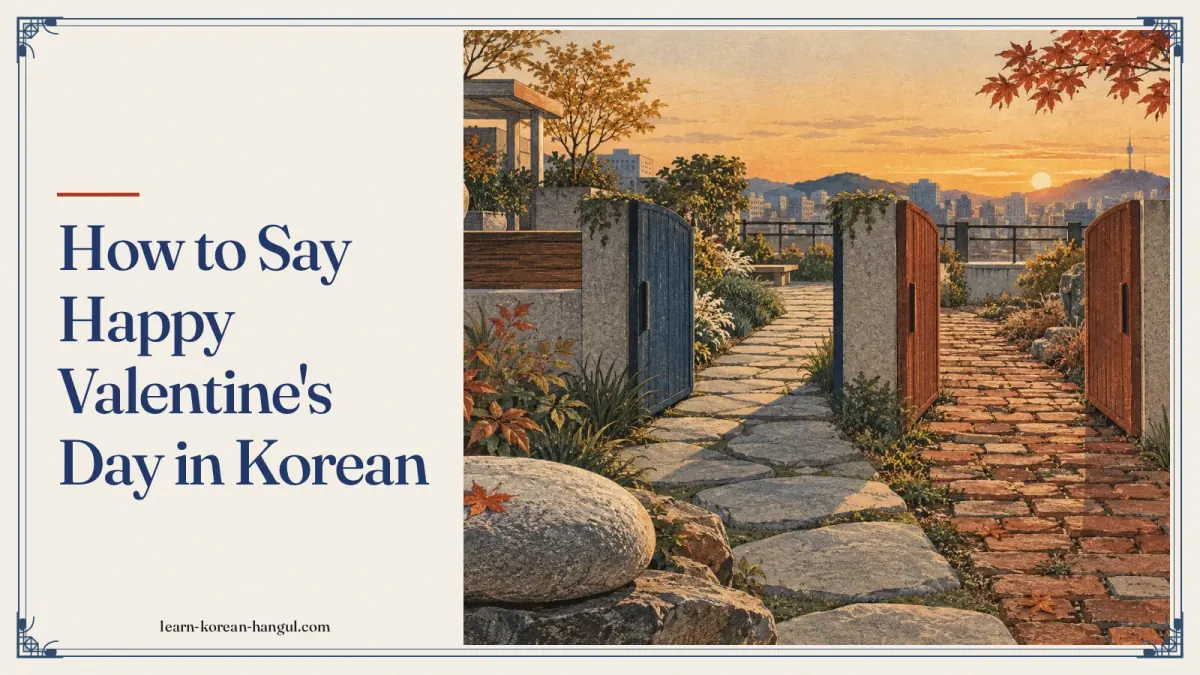 How to Say Happy Valentine's Day in Korean