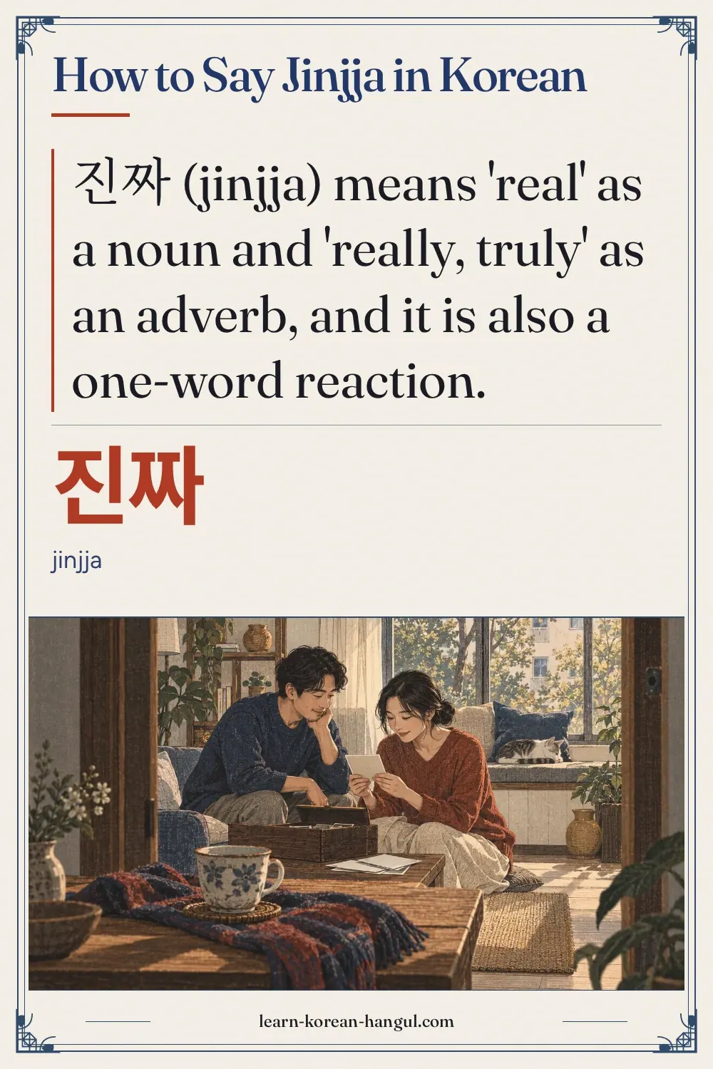 진짜 · jinjja · How to Say Jinjja in Korean