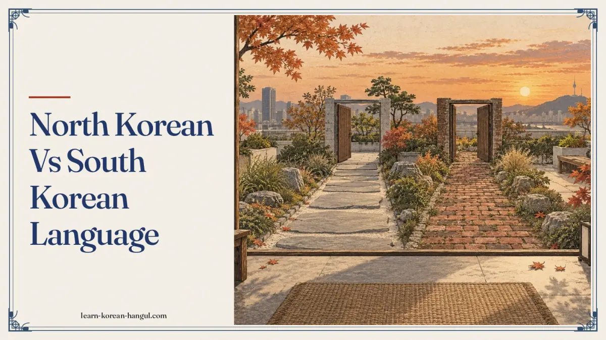 North Korean vs South Korean Language