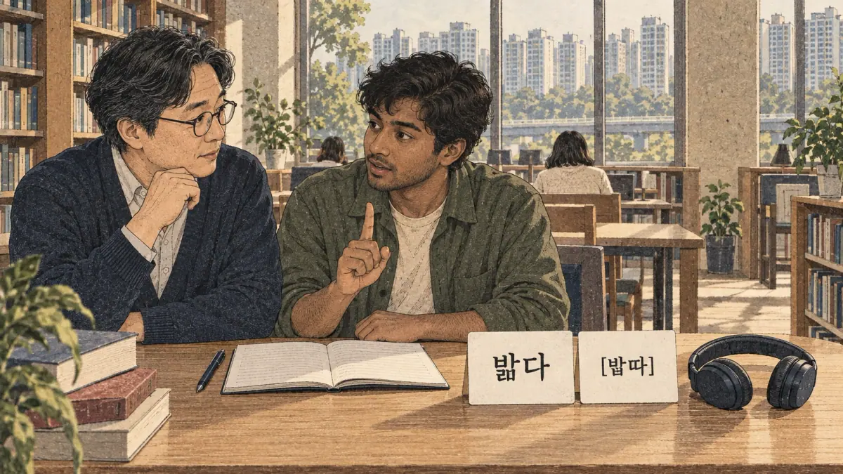 Labelled examples: 밟다, [밥따]